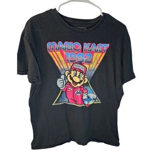 Black Mario Kart 1992 T-Shirt Size Large